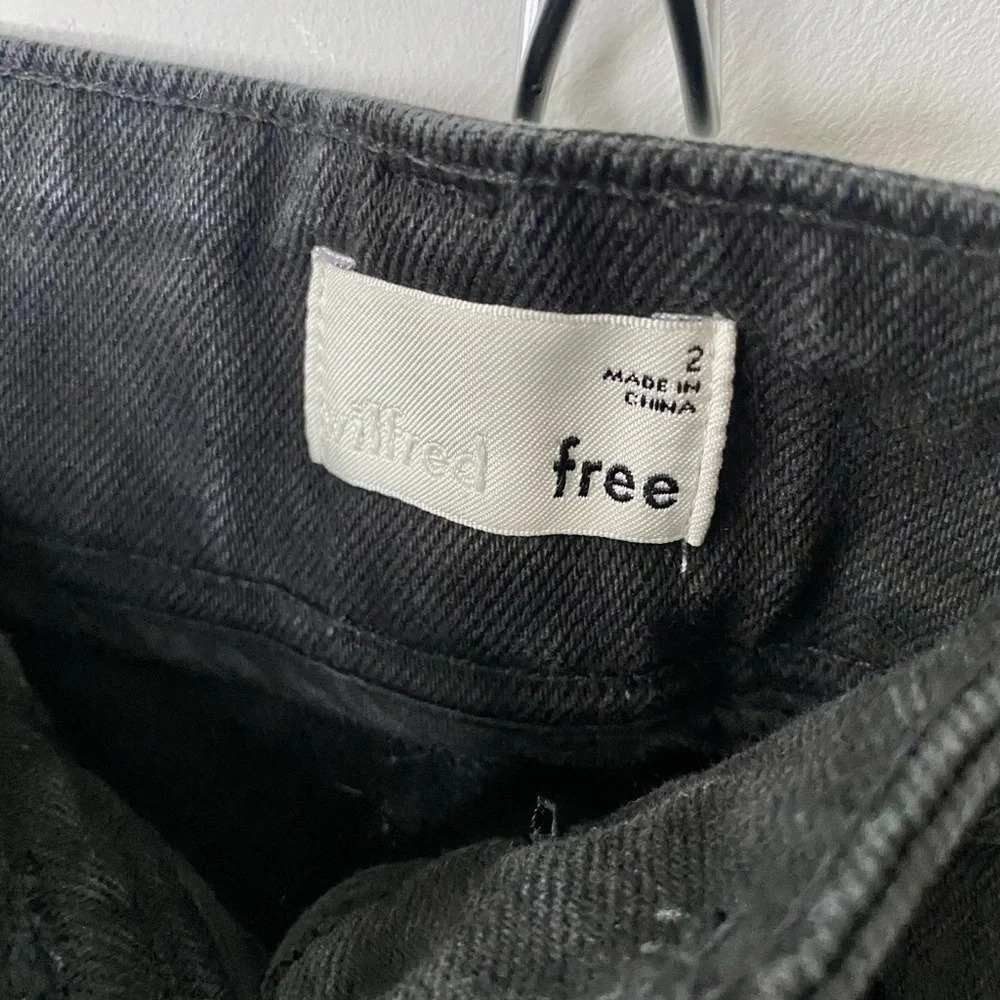 Aritzia Wilfred  Free High Rise Black Cargo Pants Size 2 - Picture 7 of 14